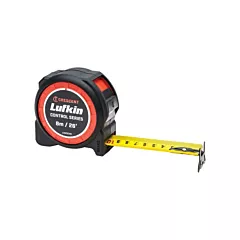 Lufkin By Crescent Ruban à mesurer chromé jaune Control Series(MD), 26'/8 m X 1-3/16