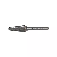 Walter Surface Technologies Double Cut Cone Carbide Burr, 1/2