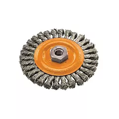 Walter Surface Technologies Wide Knotted Wire Wheel Brush