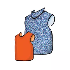 Ultraray Adult Patient Lead X-Ray Apron with Thyroid Shield Collar .50mm, Grey colour, each 