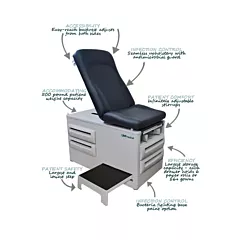 UMF 5240-145 Exam Table w/Side Step (VMUMF5240-145)