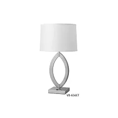 Hotel Collection Single Table Lamp Shiny Nickel