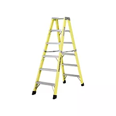 Featherlite 6600 Series Industrial Heavy-Duty 2-Way Stepladders