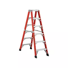 Featherlite 6600 AA Series Industrial Extra Heavy-Duty 2-Way Stepladders