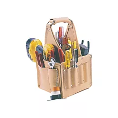 Kuny's Electrical & Maintenance Tool Pouches, Beige, Leather, 17 No. of Pockets (EL-740)