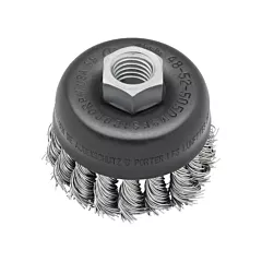 Milwaukee Carbon Steel Knotwire Cup Brush, 3-1/2