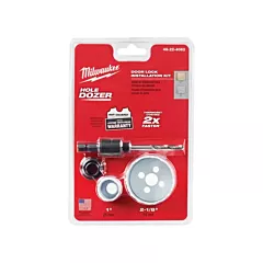 Milwaukee Hole Dozer™ Door Lock Hole Saw Kit, 4 No. of Pieces (49-22-4063)