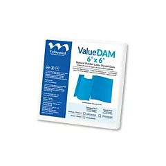 ValueDAM 6x6 Medium Latex Dental Dams Standard Pack, 36/box, Blue (VMVM1266MS)