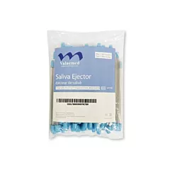 Valuemed Professional Saliva Ejectors Clear with Blue Tip 100/bag (VMVM700)