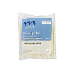 Valuemed Professional Saliva Ejectors White with White Tip 100/bag