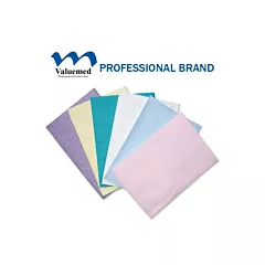 Valuemed Professional Dental Bibs 2 Ply Paper + 1 Ply Poly White 500/cs (VM8283)