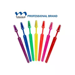 Valuemed Professional Adult Soft Tapered Head Toothbrush #801 Assorted Colors 72/box (VMVM-801)