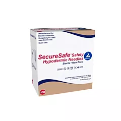 Dynarex SecureSafe Safety Hypodermic Needle - 25G x 1 1/2