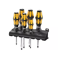 Wera Tools Jeu de tournevis série 900 Chiseldriver et support, 6 mcx, Non magnétique (5018282001)