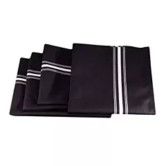 Harmony X Serviette de table Bistro – Rayures noires et blanches