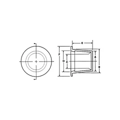 Spaenaur Bouchon en plastique, 1/2