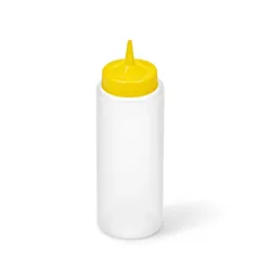 Vollrath  32 oz Clear Squeeze Bottle with Yellow Tip