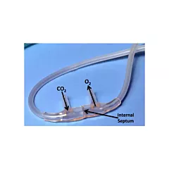 Canule Nasale d'Échantillonnage de CO2 avec Administration d'O2, Adulte 7' CO2/O2 avec male luer (VMWM-0503)