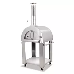 Nella Wood Burning Pizza Oven, Stainless Steel