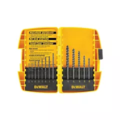 Dewalt Black & Gold Drill Bit Set, 13 No. of Pieces, High Speed Steel (DW1163)