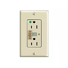 Leviton Réceptacle protecteur contre les surtensions d'hôpital duplex 120V, 15A, 2 Nbre de prises de courant, 120 V, 15 A, 1875 W, 720 J (8280-I)