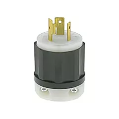 Leviton Prise mise à la terre verrouillable à deux bornes et trois fils