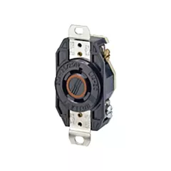 Leviton Prise encastrée mise à la terre simple à trois bornes et quatre fils