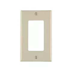Leviton Plaque murale Decora(MD), Amande, Décorateur, 1 Nbre d'ouvertures, Plastique (80401-T)