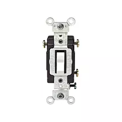 Leviton Commutateur mural, Blanc, 120 V/240 V, Commutateur, Intensité non variable (CS315-2W)