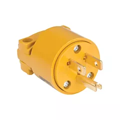 Aurora Tools PVC Grounding Plug, 15 A, 5-15P, 125 V, Plastic