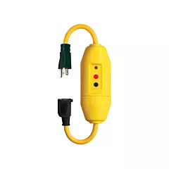 Lind Equipment In-Line GFCI Cord Set, 1-1/5', 120 V, 15 A (26020L-2001)