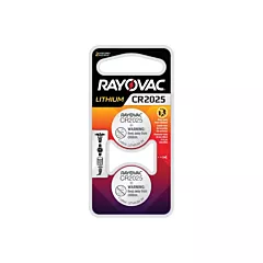 Rayovac Piles boutons au lithium CR2025, 3 V (KECR2025-2)