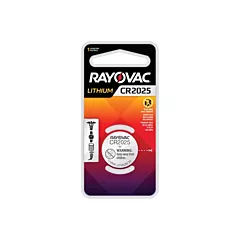 Rayovac Pile bouton au lithium CR2025, 3 V (KECR2025-1)