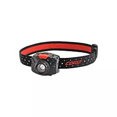 Coast FL70 Headlamp, LED, 435 Lumens (High), 2.5 Run Time Hrs. (High), Plastic, AAA (21437)