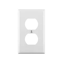 Leviton Plaque murale pour les prises, Blanc, Prise double, 1 Nbre d'ouvertures, Thermoplastique, Intérieur (80703-W)