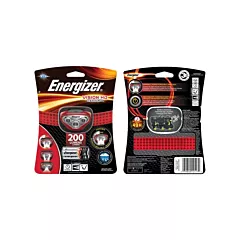 Energizer Vision Headlight, LED, 200 Lumens (High), 8.5 Run Time Hrs. (High), Plastic, AAA (HDB32E)