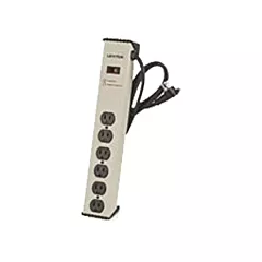 Leviton Barre de limiteur de surtension, 6', 6 Nbre de prises de courant, 900 J, 20 A, 1500 W (5100-IS2)