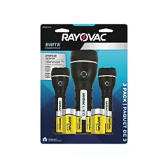 Rayovac Brite Essentials™ Flashlight Pack, LED, 26/40, 16-Apr (BER2AA2D-B3TA)