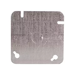 Hubbell Junction Box Cover, Steel, Indoor, Square, 0 No. of Gangs (52C6BAR)