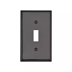 Leviton Plaque murale à bascule, Brun, Bouton, 1 Nbre d'ouvertures, Plastique, Intérieur (85001)