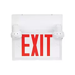 Zenith Safety Products Exit Sign with Security Lights, 12-1/10