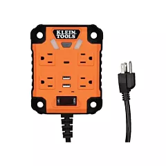 Klein Tools Powerbox 1 Magnetic Power Strip, 5', 4 No. of Outlets, 120 V (29601)