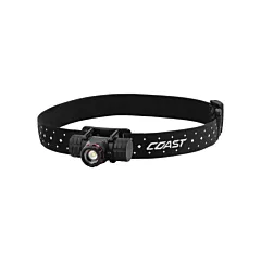 Coast XPH25R Headlamp, LED, 410 Lumens (High), 9.25 Run Time Hrs. (High), Aluminum, Rechargeable/CR123 (30577)