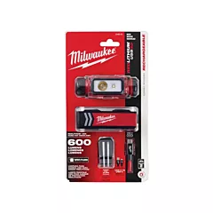 Milwaukee REDLITHIUM™ USB Hardhat Headlamp, LED, 600 Lumens (High), 5 Run Time Hrs. (High), Plastic, Rechargeable (2163-21)