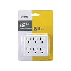 Prime Power Tap, 6 No. of Outlets, 15 A, 1875 W, 125 V (PB801011)