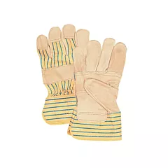 Zenith Safety Products Premium Patch-Palm Fitters Gloves, X-Large, Cotton, Grain Cowhide, Safety, Rubberized