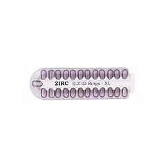 Zirc E-Z ID Rings X-Large 25/pkg, Neon Purple (VMZ70Z000-R)