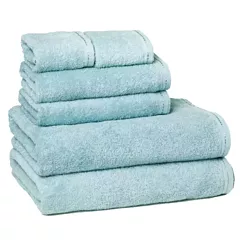 ZEN Sky Blue Organic Cotton Bath Towel Collection - 100% Certified, Eco-Friendly Luxury