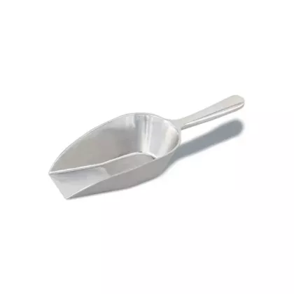 Browne aluminum flat-bottom scoop, 4.25