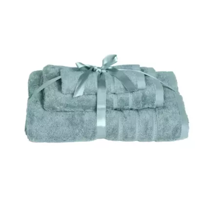 100% Turkish Cotton Combed Ring Spun 600 GSM Bath Towel Set - Seaform Blue